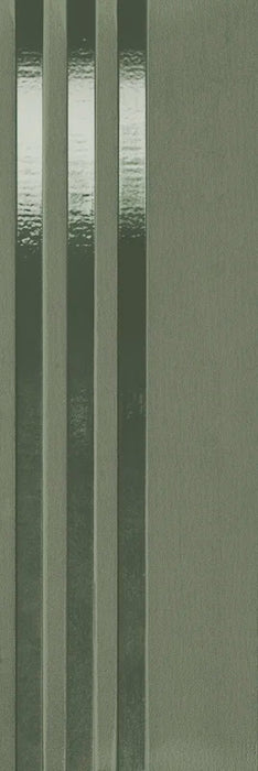 Dettaglio piastrella per rivestimento in gres porcellanato effetto rigato formato 24x72 cm rettificato, collezione Twiga di Ceramica Settecento, colore Stripe Forest