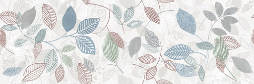 piastrella decoro Ramage della collezione Vibes di Herberia ceramica in formato 33x100. decoro floreale