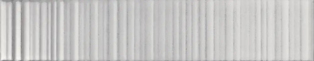 Dettaglio piastrella per rivestimento in gres porcellanato effetto mattoncino Lucido 4,5x23 cm della collezione Vibrant, colore Grey di Ceramica Settecento