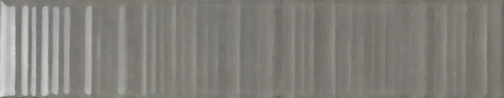 Dettaglio piastrella per rivestimento in gres porcellanato effetto mattoncino Lucido 4,5x23 cm della collezione Vibrant, colore Pewter di Ceramica Settecento