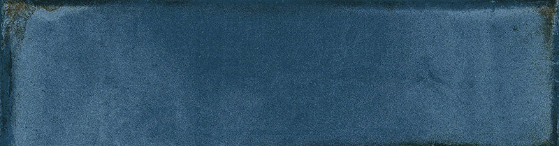 Dettaglio piastrella per rivestimento in gres porcellanato effetto mattoncino della collezione Uptown di Ceramica Valsecchia, formato 7.5x30, colore Blue