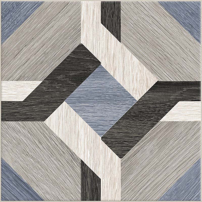 Dettaglio piastrella per pavimento e rivestimento in gres porcellanato effetto cementina decorata geometrica. Collezione Cementine Home di Ceramica Valsecchia, formato 20x20, C2