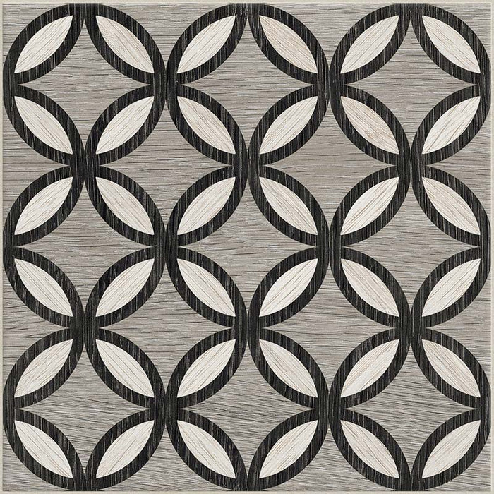 Dettaglio piastrella per pavimento e rivestimento in gres porcellanato effetto cementina decorata geometrica. Collezione Cementine Home di Ceramica Valsecchia, formato 20x20, C4