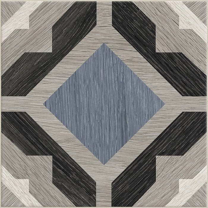 Dettaglio piastrella per pavimento e rivestimento in gres porcellanato effetto cementina decorata geometrica. Collezione Cementine Home di Ceramica Valsecchia, formato 20x20, C5