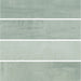 Dettaglio piastrelle in gres porcellanato effetto mattoncino della collezione Soft di Ceramica Valsecchia, formato 7.5x30, colore Sage Matt