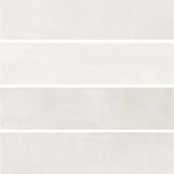 Dettaglio piastrelle in gres porcellanato effetto mattoncino della collezione Soft di Ceramica Valsecchia, formato 7.5x30, colore White Matt