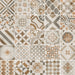 Dettaglio piastrelle per pavimento e rivestimento in gres porcellanato effetto cementina dai colori vintage opaca. Collezione Cementine di Ceramica Valsecchia, formato 20x20, Mix Color