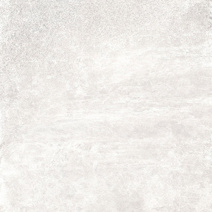 Dettaglio piastrella per pavimento e rivestimento in gres porcellanato effetto pietra ardesia. Collezione Ardesie di Ceramica Rondine, formato 60x60, White
