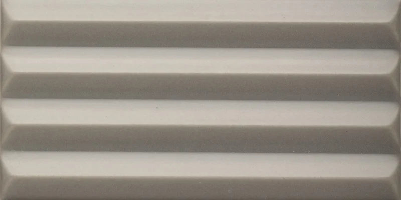 Rivestimento in gres porcellanato 3D lucido a rilievo effetto mattoncino 7,5x15 cm Mud, Collezione Wigwag di 41zero42