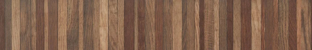 Dettaglio piastrella in gres porcellanato effetto parquet a listellini 15,7x97 cm della collezione Wooddesign, colore Cherry, di Ceramica Settecento