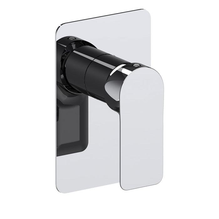 miscelatore per doccia a incasso senza deviatore su piastra lusso ultrapiatta della serie Ambitionn di Daniel rubinetterie