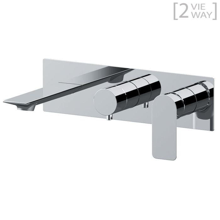 seti miscelatore per vasca a due vie della serie ambition di daniel rubinetterie, da abbinare a ulteriore uscita acqua