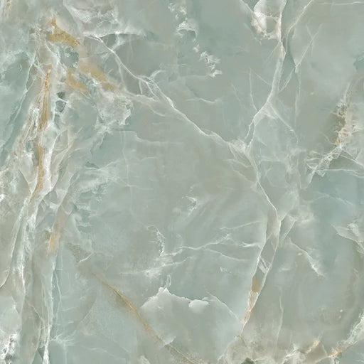 Dettaglio piastrella in gres porcellanato effetto marmo lucido della collezione Alabastri di Casalgrande, formato 120x120 cm, colore Green