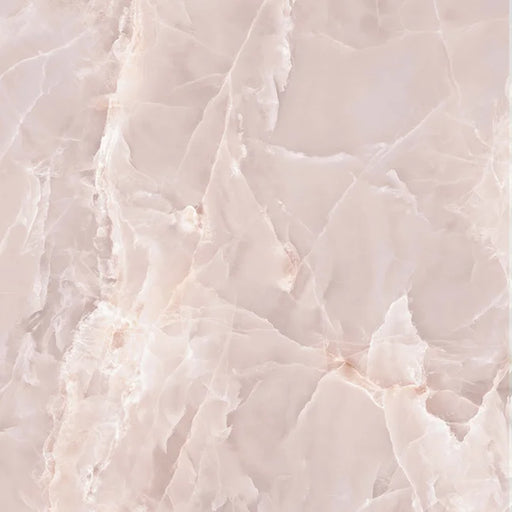 Dettaglio piastrella in gres porcellanato effetto marmo opaco della collezione Alabastri di Casalgrande, formato 120x120 cm, colore Pink