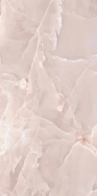 Dettaglio piastrella in gres porcellanato effetto marmo opaco della collezione Alabastri di Casalgrande, formato 60x120 cm, colore Pink