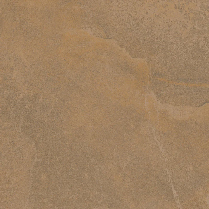 Dettaglio piastrella in gres porcellanato effetto pietra naturale per esterni della Collezione Amazzonia, formato 45x45 rettificato, colore Dragon Brown