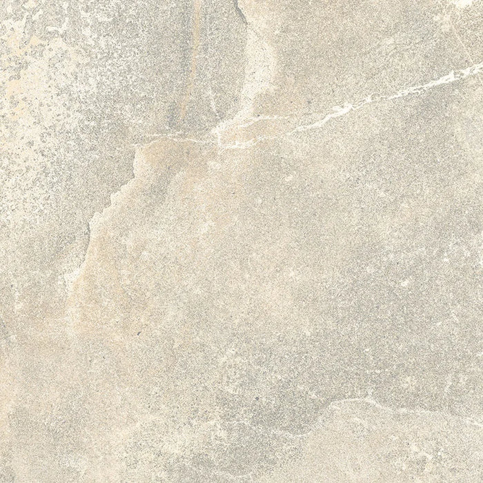 Dettaglio piastrella in gres porcellanato effetto pietra naturale per esterni della Collezione Amazzonia, formato 60x60 rettificato, colore Dragon White