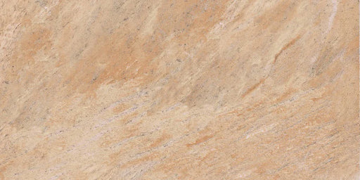 Dettaglio piastrella in gres porcellanato effetto pietra naturale per esterni della Collezione Amazzonia, formato 45x90 rettificato, colore Eldorado