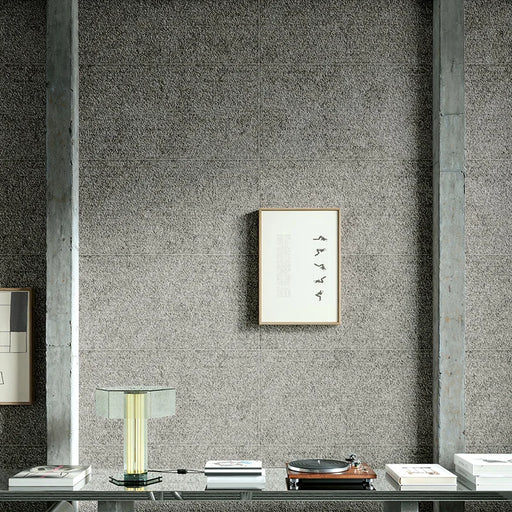 Dettaglio  Studio con rivestimento in gres serie Brutus di 41zero42, effetto granito rigato opaco, formato 60x120 cm, Colore Brutus Rugged