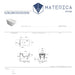 scheda tecnica di bidet sospeso della serie build linea di matericashop