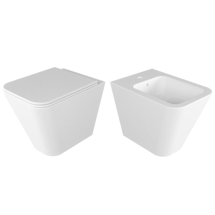 serie completa di sanitari a terra della serie Linea Build di matericashop