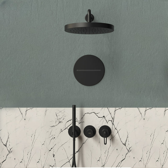 Set doccia della serie Vesta, completo di miscelatore, doccetta, cascata e soffione. Completo di parti ad incasso, Stile Vintage e tecnologie all' avanguardia
Finitura: Cromata o Nera Opaca