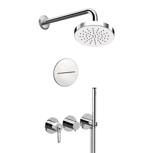 Set doccia della serie Vesta, completo di miscelatore, doccetta, cascata e soffione. Completo di parti ad incasso, Stile Vintage e tecnologie all' avanguardia
Finitura: Cromata o Nera Opaca