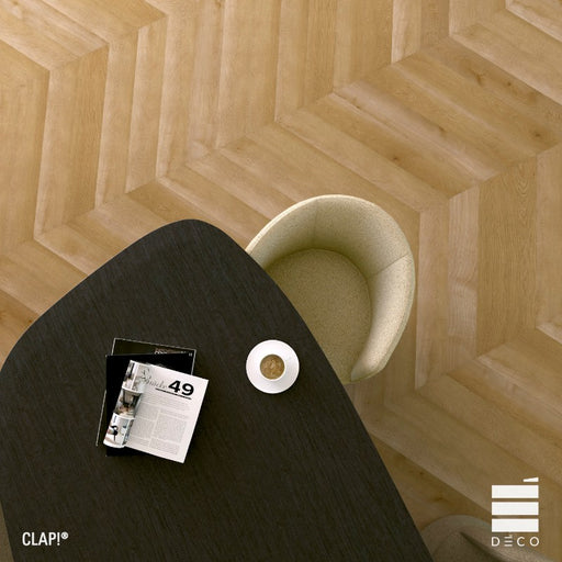 ambientazione di clap! 3d di deco decking pinna in formato spina ungherese