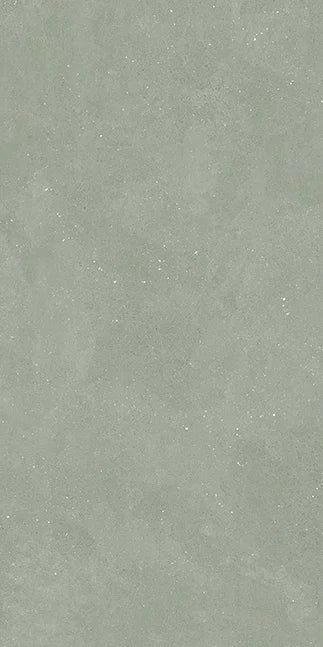 Dettaglio piastrella in gres porcellanato effetto cemento nuvolato per esterni con bordo bocciardato della collezione Concept di Casalgrande, formato 60x120 cm, colore Green