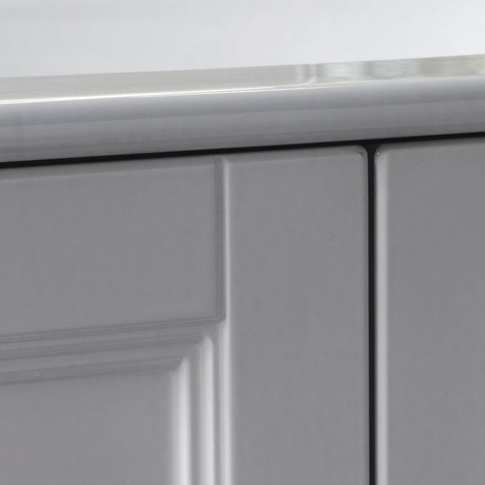 composizione mobile bagno Ricordi, serie diamante di compab, dettaglio delle ante bianche a telaio in stile classico