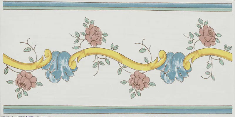 Cotto Mediterraneo Fascia Vivara - Fascia decorata in stile Vietrese 17x34