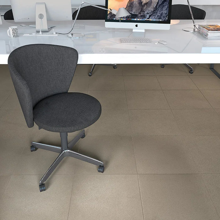 Ufficio moderno pavimento Gres Granito Evo Chicago 60x60 Rettificato Casalgrande Padana, effetto graniglia opaco.