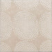 dettaglio piastrella in gres porcellanato decorata, collezione origini di self style by keradom. decoro gombo 15x15 colore sand