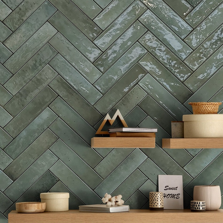 Keradom Home Brick Forest glänzend glasiertes Feinsteinzeug — MatericaSHOP