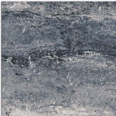 Dettaglio piastrella per pavimento e rivestimento in gres porcellanato effetto pietra spaziale. Collezione Swimming Planet di Ceramica Valsecchia, formato 15x15, Jupiter Black