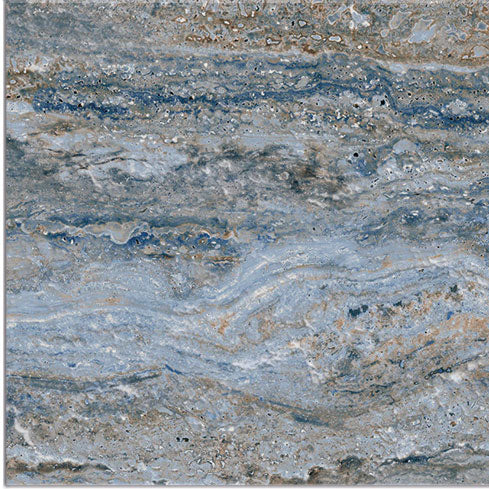 Dettaglio piastrella per pavimento e rivestimento in gres porcellanato effetto pietra spaziale. Collezione Swimming Planet di Ceramica Valsecchia, formato 15x15, Jupiter Sky