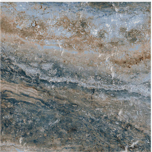 Dettaglio piastrella per pavimento e rivestimento in gres porcellanato effetto pietra spaziale. Collezione Swimming Planet di Ceramica Valsecchia, formato 15x15, Jupiter Sky