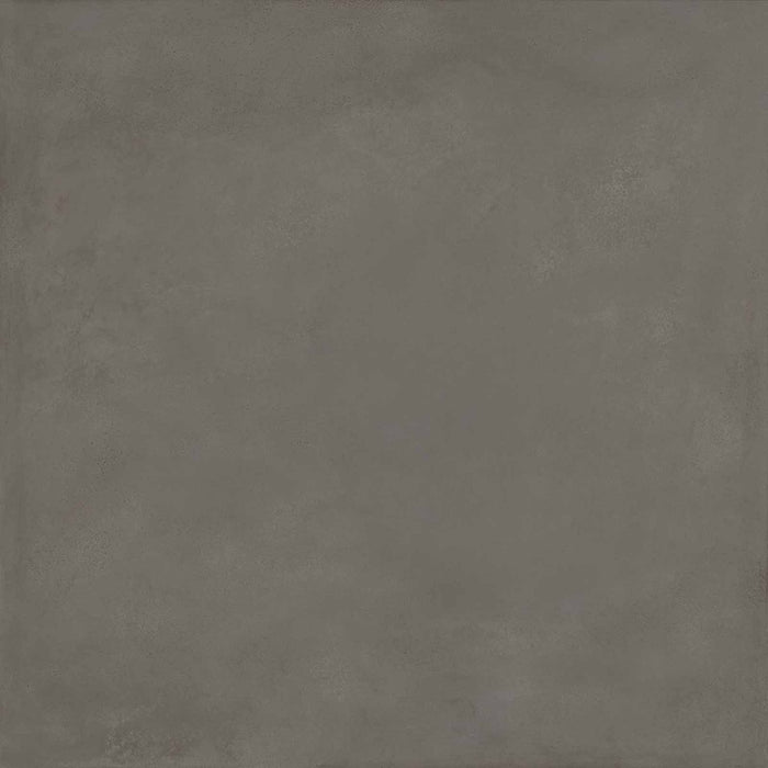 Dettaglio piastrella in gres porcellanato effetto metallo. Plate di ceramiche keope 120x120 colore Anthracite