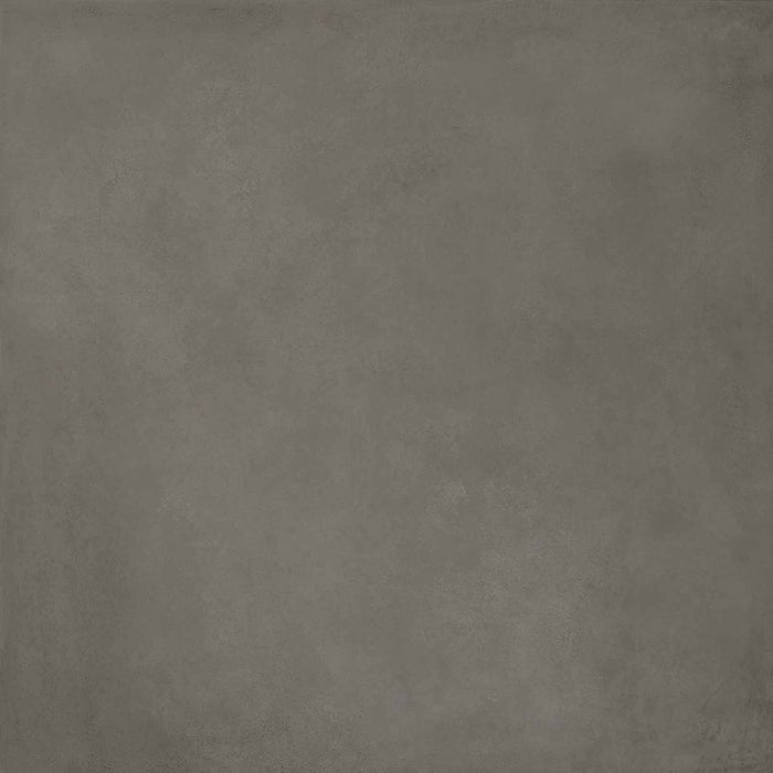 Dettaglio piastrella in gres porcellanato effetto metallo. Plate di ceramiche keope 120x120 colore Anthracite