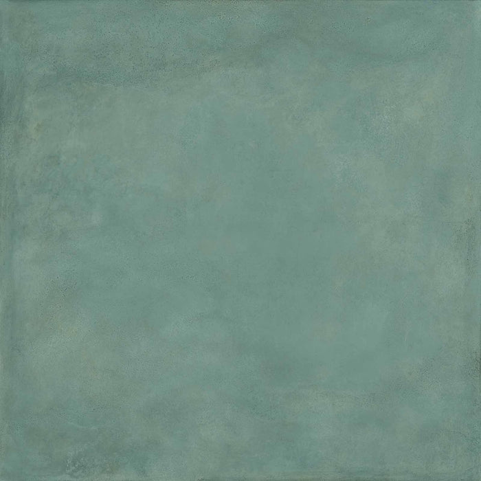 Dettaglio piastrella in gres porcellanato effetto metallo. Plate di ceramiche keope 120x120 colore Oxyde