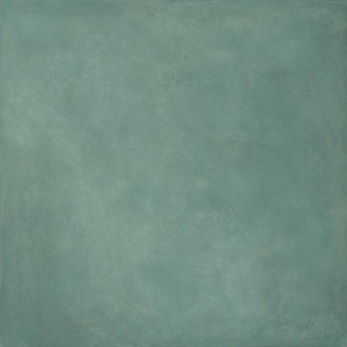 Dettaglio piastrella in gres porcellanato effetto metallo. Plate di ceramiche keope 120x120 colore Oxyde