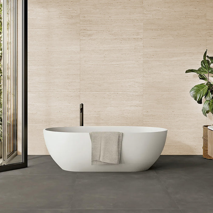 Rivestimento in gres porcellanato effetto travertino. Trevi di ceramiche keope 60x120 colore Walnut