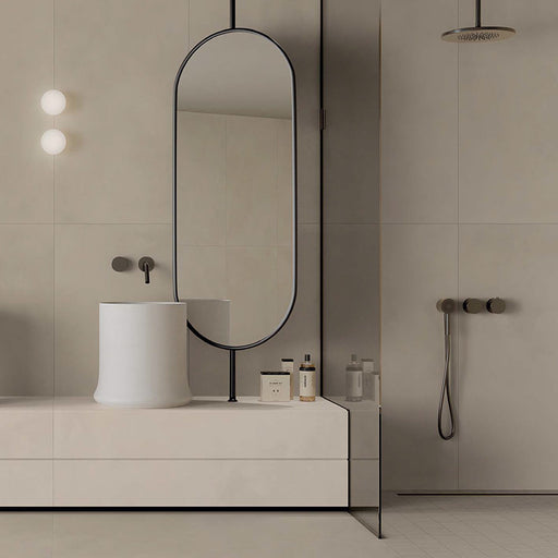 Piastrella per pavimenti e rivestimenti in gres effetto cotto della collezione CottoMilano di ceramiche Keope, formato 60x120 cm, colore Argilla