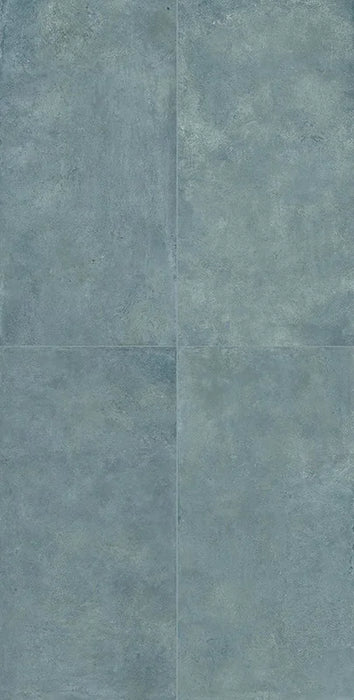 Dettaglio piastrelle in gres effetto cotto moderno, collezione Coccio di Keradom, formato 60x120, colore Cielo