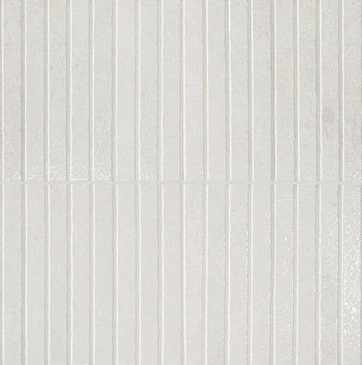 Dettaglio piastrella con colori pastello, collezione Coccio di Keradom formato kitkat colore Gesso 12.5x25