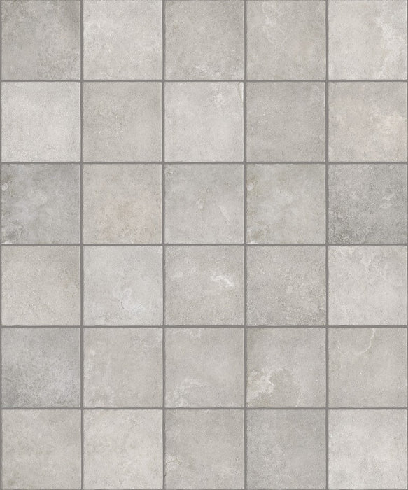 Sviluppo grafico gres porcellanato effetto pietra 25x25 della collezione Trulli di Keradom nella colorazione grigio