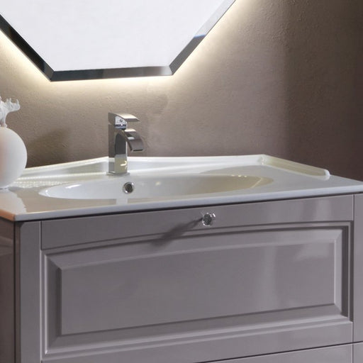 composizione mobile bagno Dorian acanthis di compab lunghezza 97 cm a terra in stile classico