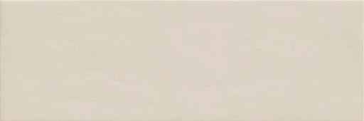 Piastrella per rivestimenti in bicottura pasta bianca effetto tinta unita della collezione Medley di Savoia Italia, formato 25x75 colore Ivory