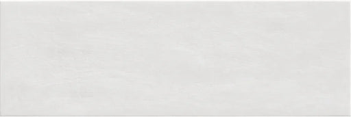 Piastrella per rivestimenti in bicottura pasta bianca effetto tinta unita della collezione Medley di Savoia Italia, formato 25x75 colore White