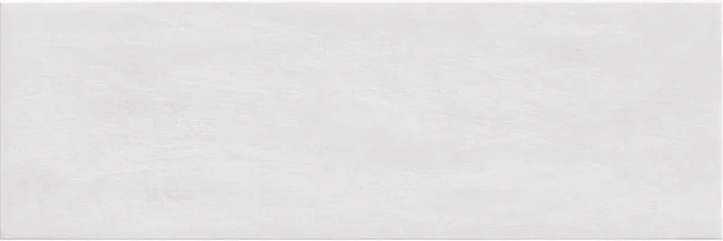 Piastrella per rivestimenti in bicottura pasta bianca effetto tinta unita della collezione Medley di Savoia Italia, formato 25x75 colore White